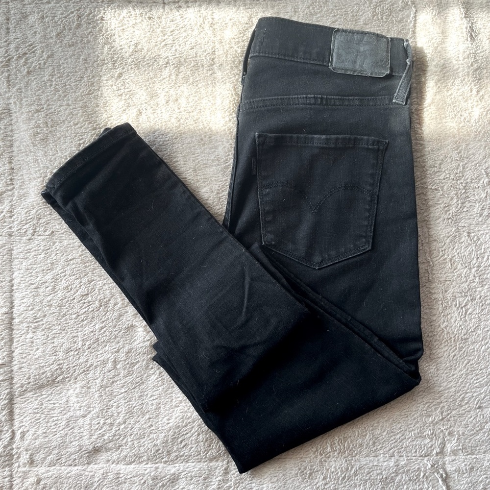Levi’s 720 High Rise Super Skinny black jeans 27x30
